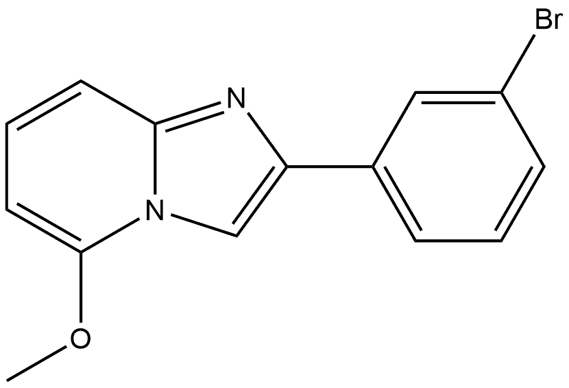 2-(3-Bromophenyl)-5-methoxyimidazo[1,2-a]pyridine Structure