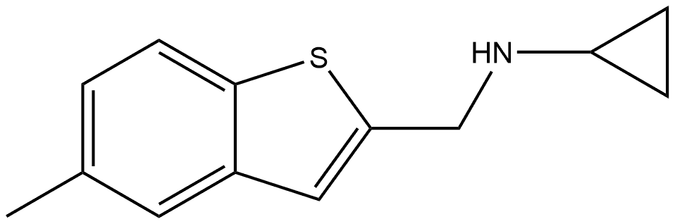 N-Cyclopropyl-5-methylbenzo[b]thiophene-2-methanamine 结构式