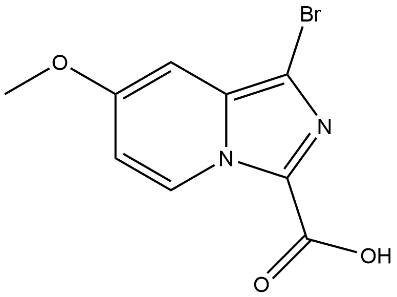 1-bromo-7-methoxyimidazo[1,5-a]pyridine-3-carboxylic acid Structure
