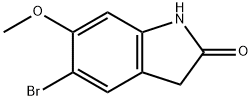 2H-Indol-2-one, 5-bromo-1,3-dihydro-6-methoxy-,1894686-62-4,结构式