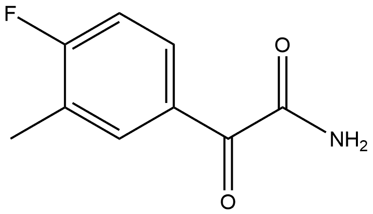 4-Fluoro-3-methyl-α-oxobenzeneacetamide Struktur