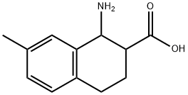 1-amino-7-methyl-1,2,3,4-tetrahydronaphthalene-2-carboxylic acid Struktur