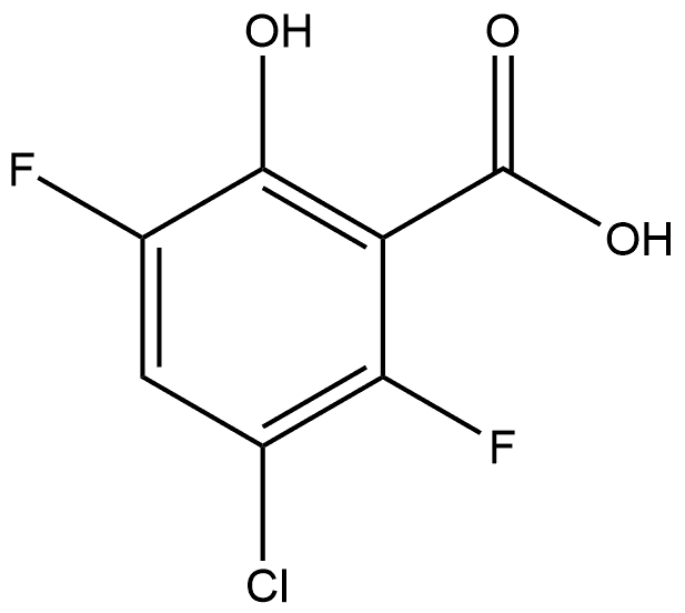3-chloro-2,5-difluoro-6-hydroxybenzoic acid Structure