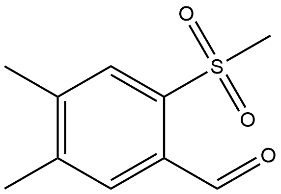 4,5-Dimethyl-2-(methylsulfonyl)benzaldehyde 结构式