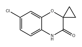 7-氯螺环[苯并[B][1,4]噁嗪-2,1'-环丙烷]-3(4H)-酮 结构式