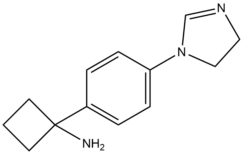 1-4-(4,5-Dihydro-1H-imidazol-1-yl)phenylcyclobutanamine Struktur