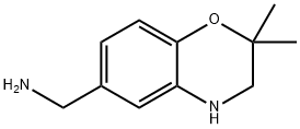 3,4-Dihydro-2,2-dimethyl-2H-1,4-benzoxazine-6-methanamine Structure