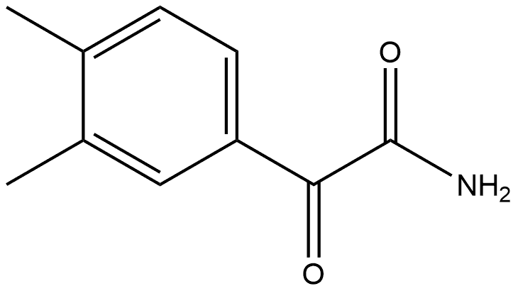 3,4-Dimethyl-α-oxobenzeneacetamide Structure