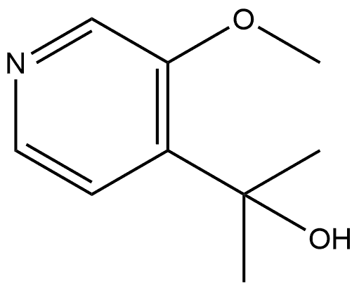 3-Methoxy-α,α-dimethyl-4-pyridinemethanol Structure