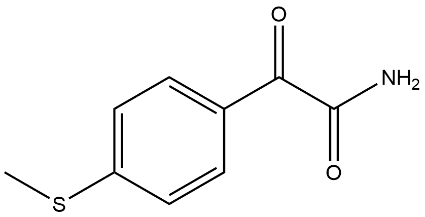 4-(Methylthio)-α-oxobenzeneacetamide Structure