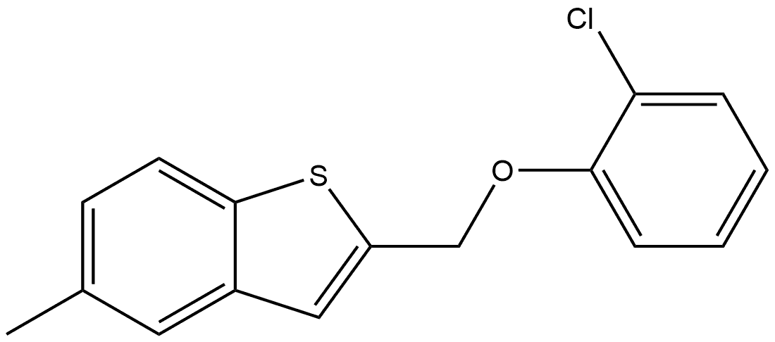 2-[(2-Chlorophenoxy)methyl]-5-methylbenzo[b]thiophene Structure