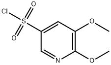 5,6-dimethoxypyridine-3-sulfonyl chloride 化学構造式
