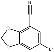 6-bromo-1,3-dioxaindane-4-carbonitrile Structure