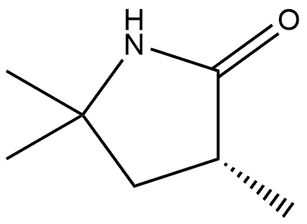 (R)-3,5,5-trimethylpyrrolidin-2-one Structure