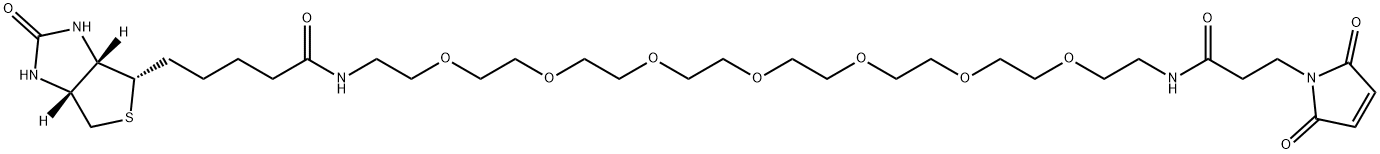 Biotin-PEG7-Mal Structure