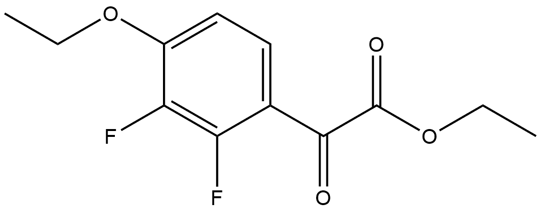 ethyl 2-(4-ethoxy-2,3-difluorophenyl)-2-oxoacetate Struktur