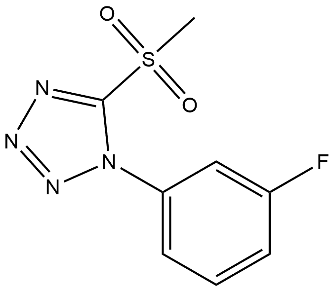 1-(3-氟苯基)-5-(甲基磺酰基)-1H-四唑, 190082-00-9, 结构式