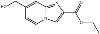 IMIDAZO[1,2-A]PYRIDINE-2-CARBOXYLIC ACID, 7-(HYDROXYMETHYL)-, ETHYL ESTER, 1901753-58-9, 结构式