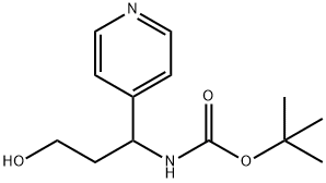 Carbamic acid, N-[3-hydroxy-1-(4-pyridinyl)propyl]-, 1,1-dimethylethyl ester,1904036-08-3,结构式