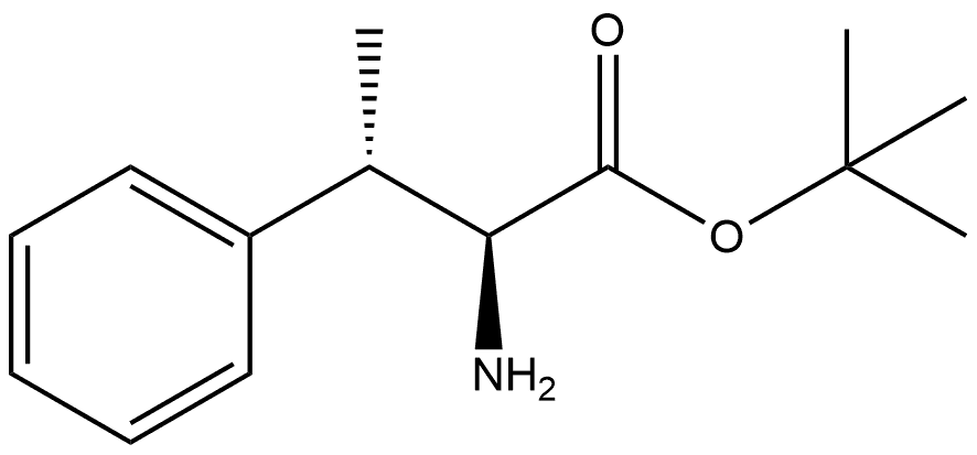 (2S,3S)-2-氨基-3-苯基丁酸叔丁酯 结构式
