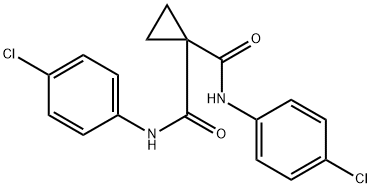 1,1-Cyclopropanedicarboxamide, N,N'-bis(4-chlorophenyl)- Struktur