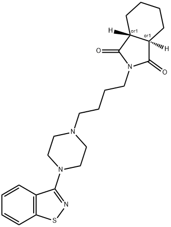 1H-Isoindole-1,3(2H)-dione, 2-[4-[4-(1,2-benzisothiazol-3-yl)-1-piperazinyl]butyl]hexahydro-, (3aR,7aR)-rel-|哌罗匹隆杂质8