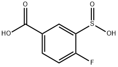 Benzoic acid, 4-fluoro-3-sulfino- Structure