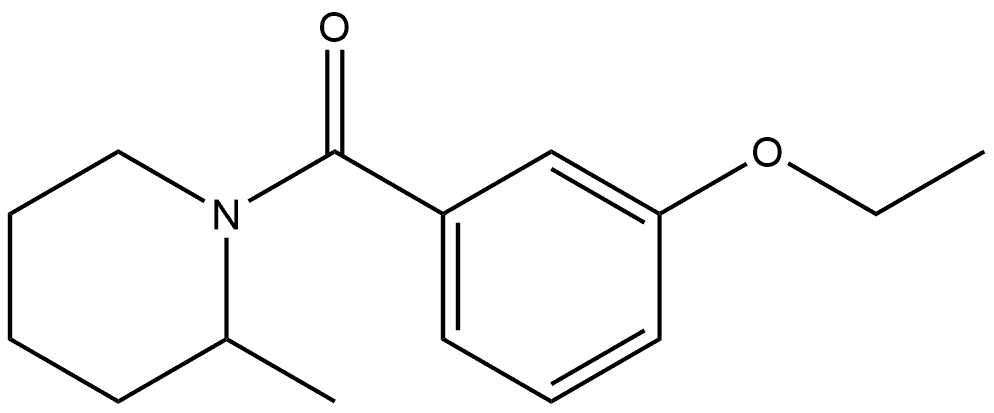 (3-Ethoxyphenyl)(2-methyl-1-piperidinyl)methanone 结构式