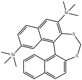 Silane, dinaphtho2,1-d:1,2-f1,3dithiepin-2,6-diylbistrimethyl- Struktur