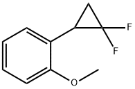 Benzene, 1-(2,2-difluorocyclopropyl)-2-methoxy- Structure