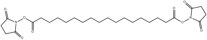 琥珀酰亚胺酯-C16-琥珀酰亚胺酯, 191091-33-5, 结构式