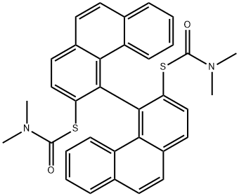 Carbamothioic acid, dimethyl-, S,S-4,4-biphenanthrene-3,3-diyl ester Struktur