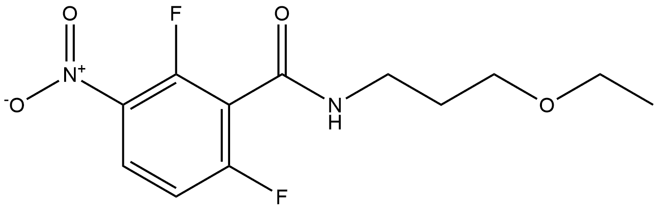 N-(3-ethoxypropyl)-2,6-difluoro-3-nitrobenzamide Structure