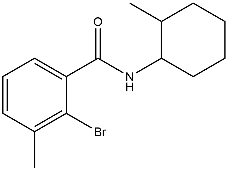 2-Bromo-3-methyl-N-(2-methylcyclohexyl)benzamide 结构式