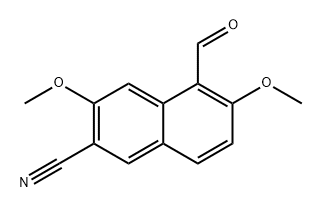 2-Naphthalenecarbonitrile, 5-formyl-3,6-dimethoxy- 结构式