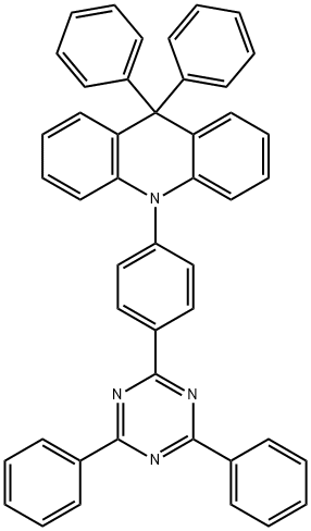 Acridine, 10-[4-(4,6-diphenyl-1,3,5-triazin-2-yl)phenyl]-9,10-dihydro-9,9-diphenyl- Structure