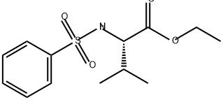 L-Valine, N-(phenylsulfonyl)-, ethyl ester Structure