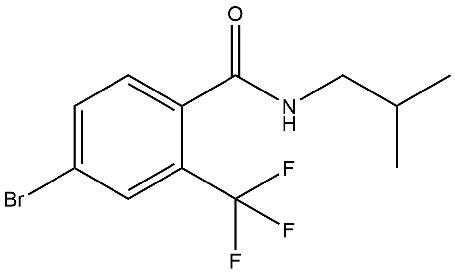 4-Bromo-N-(2-methylpropyl)-2-(trifluoromethyl)benzamide Structure
