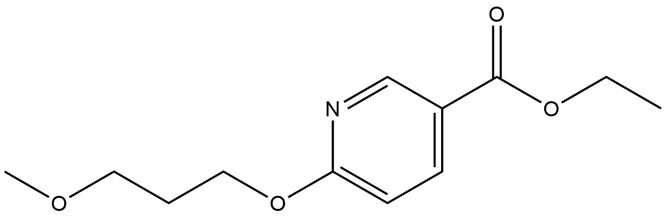 Ethyl 6-(3-methoxypropoxy)-3-pyridinecarboxylate 结构式