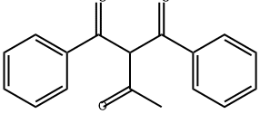1,3-Butanedione, 2-benzoyl-1-phenyl- Struktur