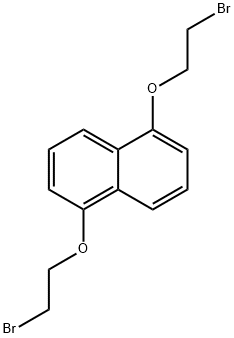Naphthalene, 1,5-bis(2-bromoethoxy)- Structure