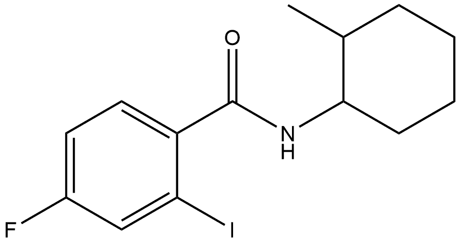 4-Fluoro-2-iodo-N-(2-methylcyclohexyl)benzamide Structure
