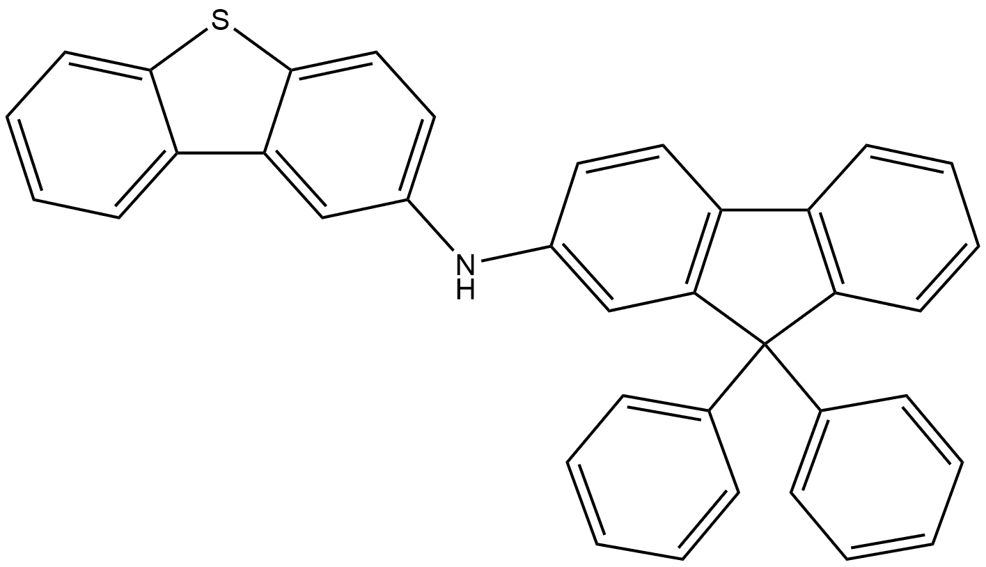 2-Dibenzothiophenamine, N-(9,9-diphenyl-9H-fluoren-2-yl)-,1923735-76-5,结构式