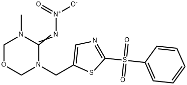 Deschloro-2-phenylsulfonyl-thiamethoxam, 192439-45-5, 结构式