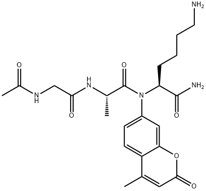 Ac-Gly-Ala-Lys-AMC Structure