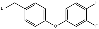 4-[4-(bromomethyl)phenoxy]-1,2-difluorobenzene Struktur