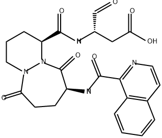 Butanoic acid, 3-[[[(1S,9S)-octahydro-9-[(1-isoquinolinylcarbonyl)amino]-6,10-dioxo-6H-pyridazino[1,2-a][1,2]diazepin-1-yl]carbonyl]amino]-4-oxo-, (3S)- Structure
