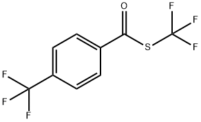 S-(trifluoromethyl) 4-(trifluoromethyl)benzothioate Structure