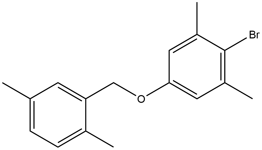 2-Bromo-5-[(2,5-dimethylphenyl)methoxy]-1,3-dimethylbenzene Struktur