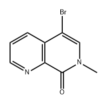 1,7-Naphthyridin-8(7H)-one, 5-bromo-7-methyl- Structure